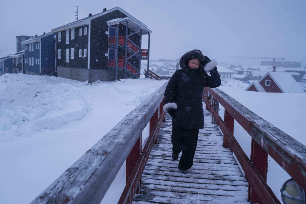 Denný život v grónskom meste Nuuk 
