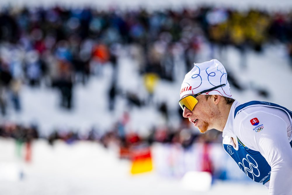 Slovák Peter Hinds v šprinte klasicky v bežeckom lyžovaní 