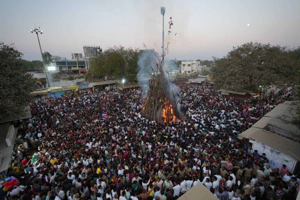 Oslavy festivalu Holí v Indii 