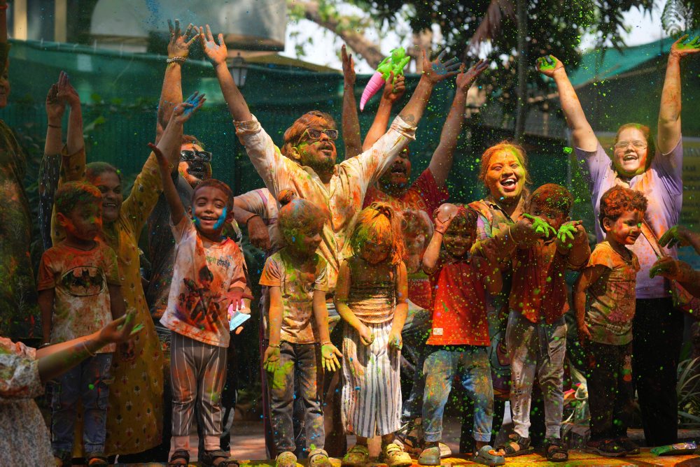 Hinduistický sviatok farieb holí