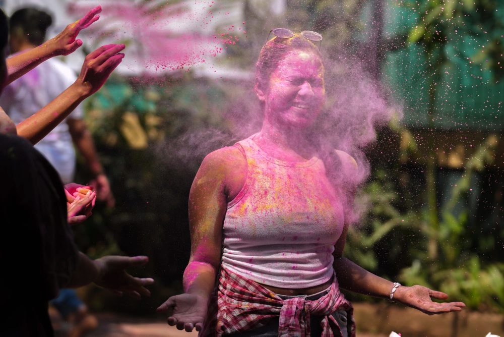 Hinduistický sviatok farieb holí