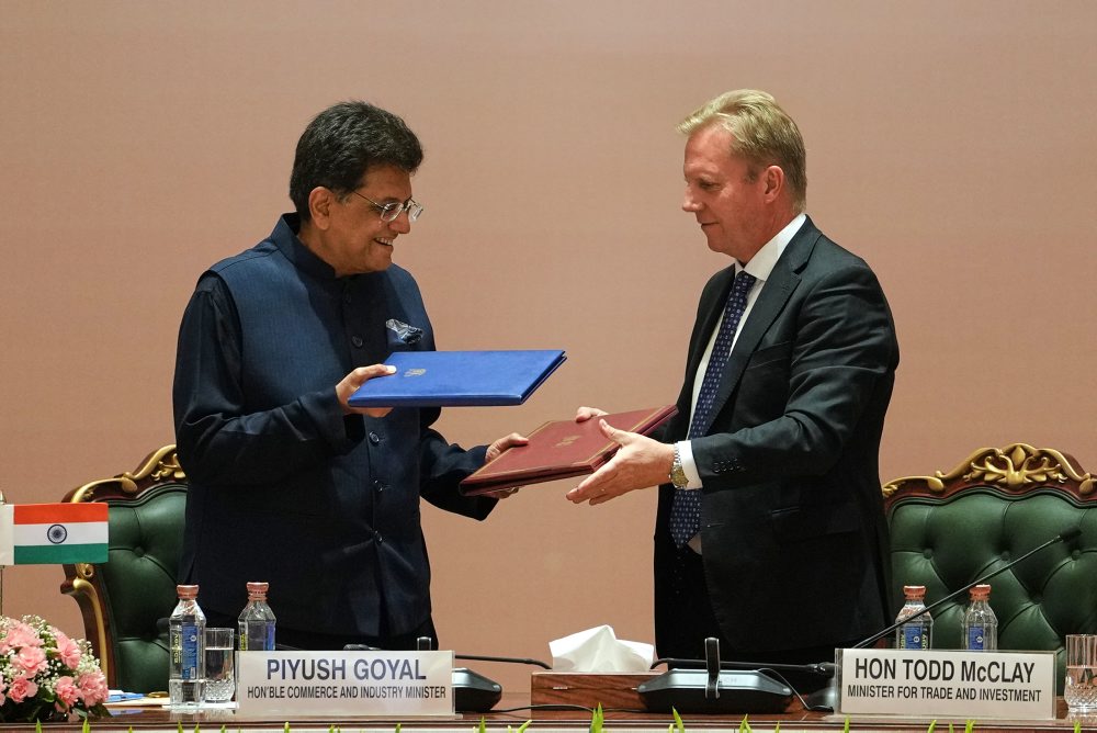 India a Nový Zéland podpísali dohodu o voľnom obchode 