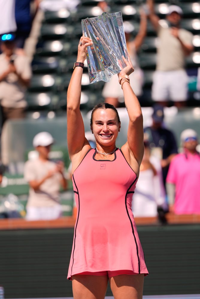 Finále ženskej dvojhry v Indian Wells: Arina Sobolenková (Biel.-1) - Jelena Rybakinová