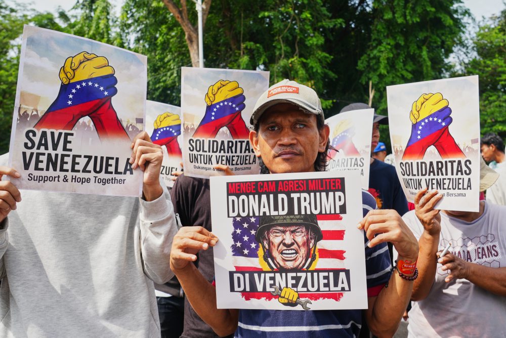 V Jakarte protestovali proti krokom USA vo Venezuele