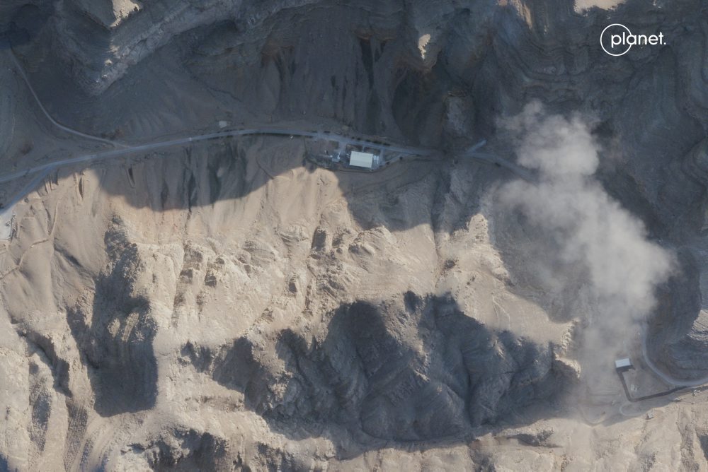 Raketová základňa v iránskom meste Isfahán 