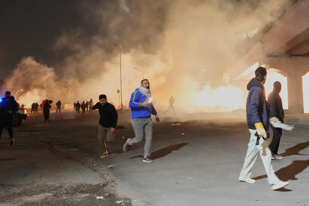 Protest proti americko-izraelským útokom na Irán 