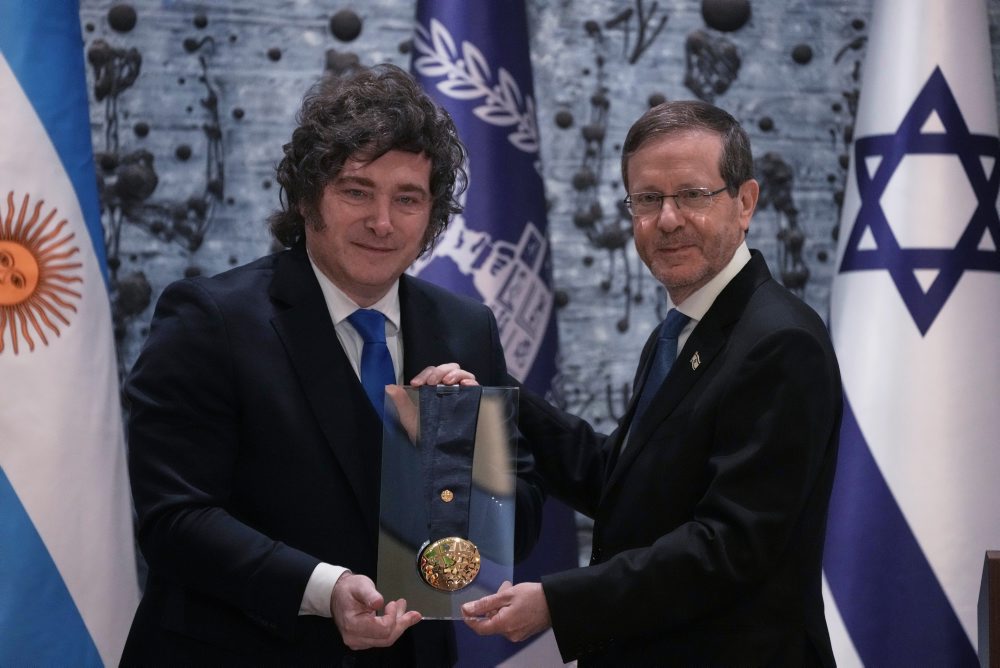 Argentínsky prezident v Izraeli