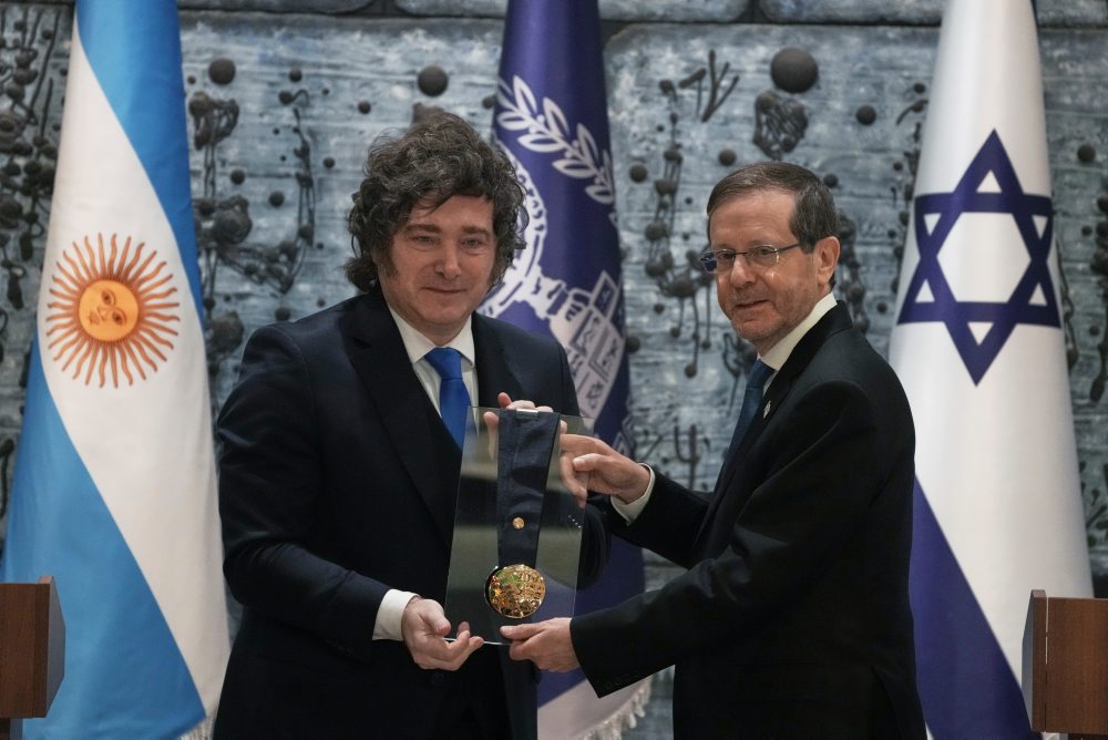 Argentínsky prezident v Izraeli