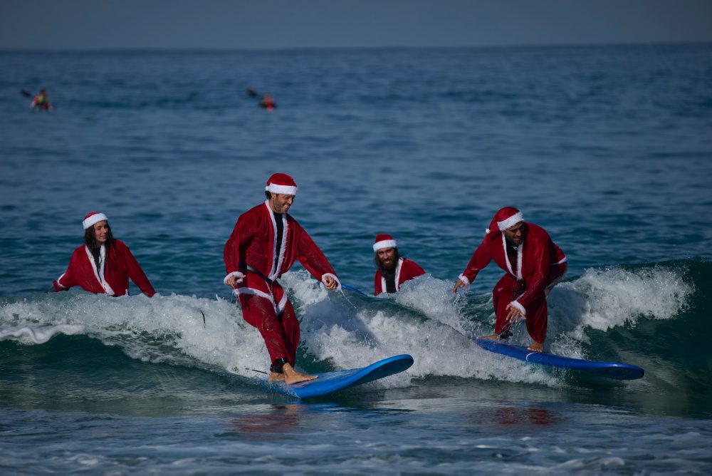 Natáčanie vianočnej reklamy v Tel Avive  