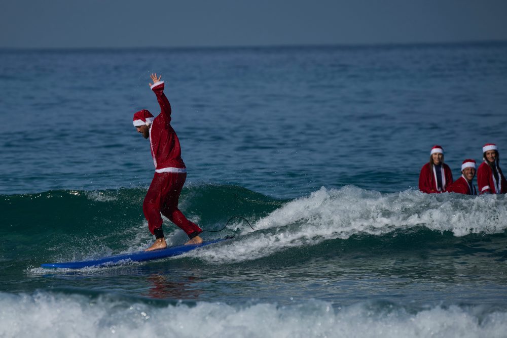 Natáčanie vianočnej reklamy v Tel Avive  