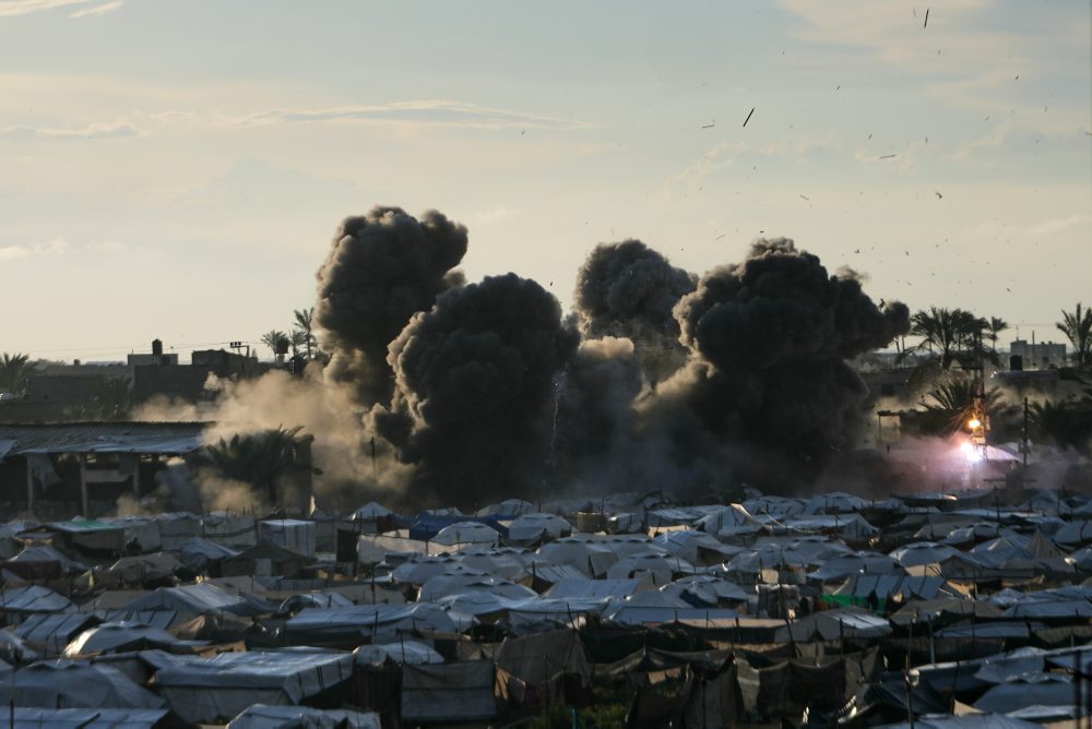 Izraelský vojenský útok na mesto Dajr al-Balah v Pásme Gazy 
