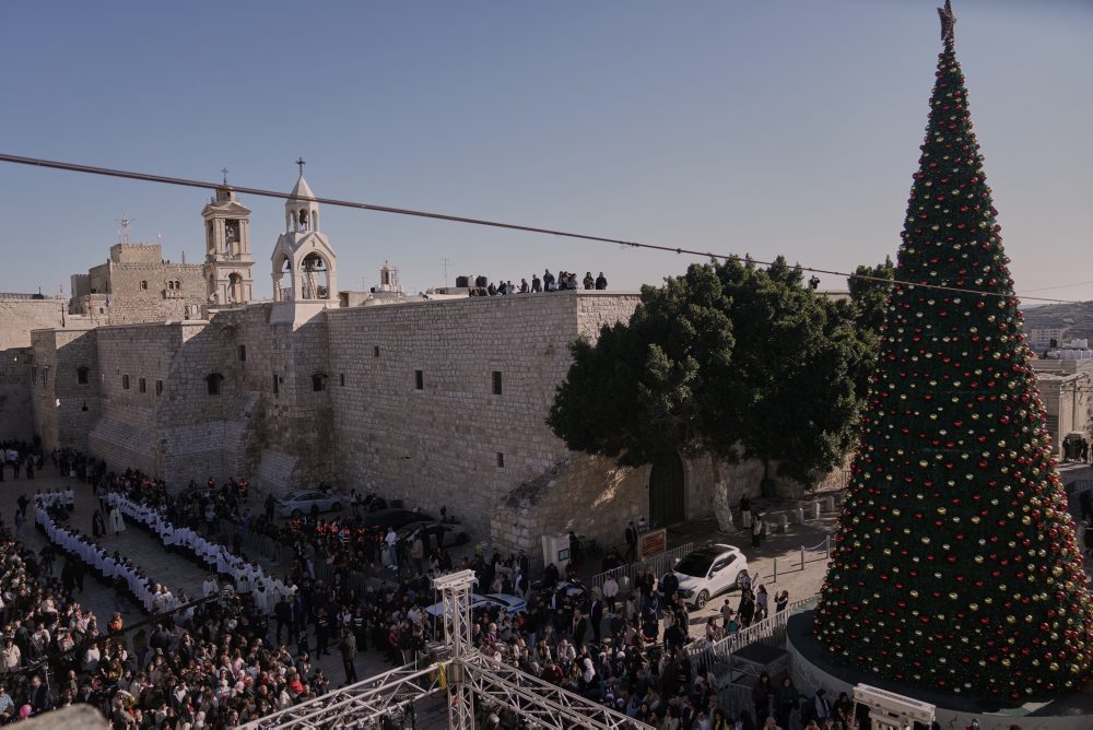 Skautský pochod v Betleheme 