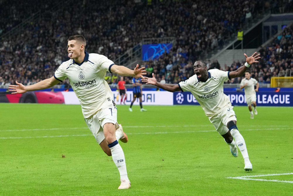 2. kolo ligovej fázy Ligy majstrov: Inter Miláno - Club Bruggy 