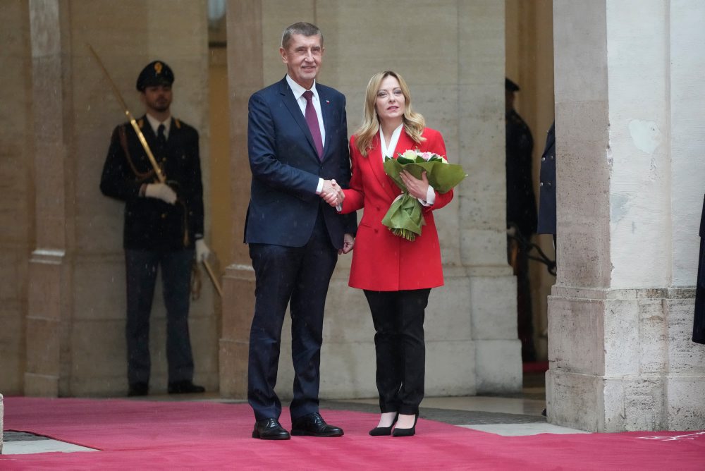 Český premiér Andrej Babiš v Taliansku 