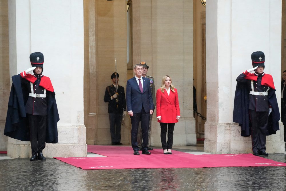 Český premiér Andrej Babiš v Taliansku 