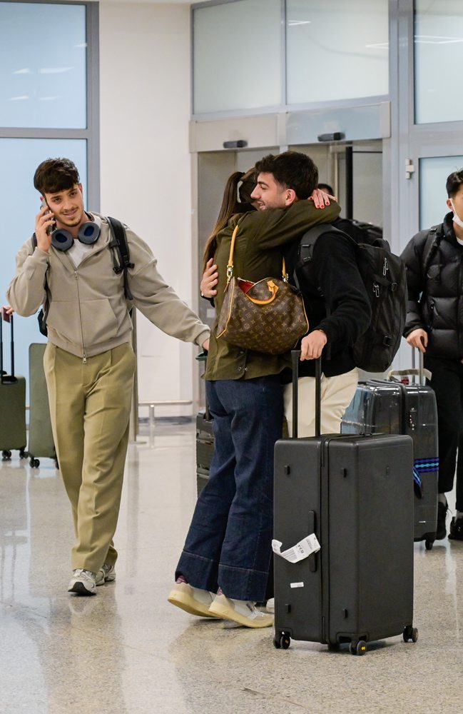 Prílet občanov na letisko Fiumicino v Ríme 