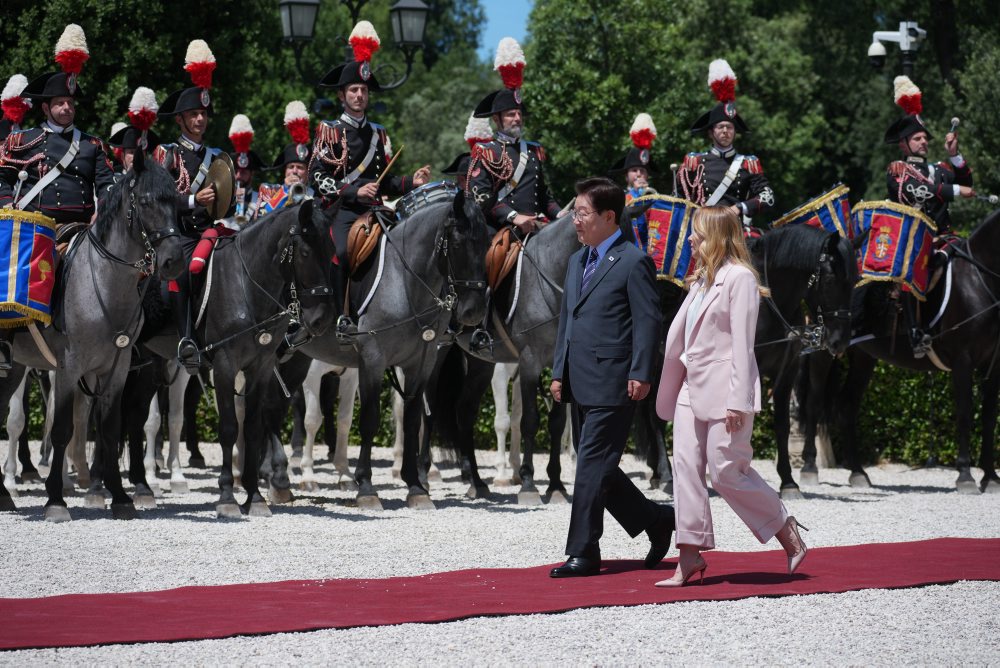 Juhokórejský prezident v Taliansku 