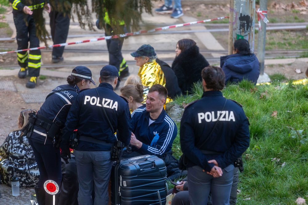 Vykoľajenie električky v Miláne 