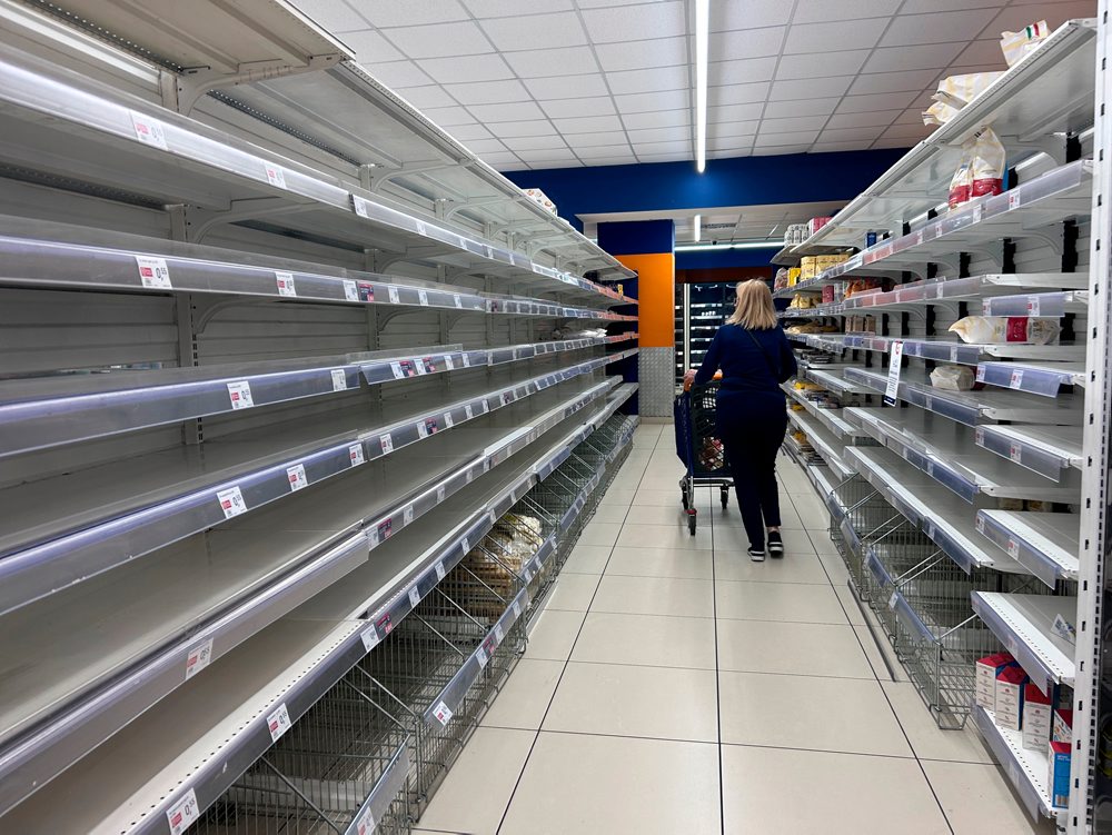 Protest vodičov nákladných áut v Neapole 