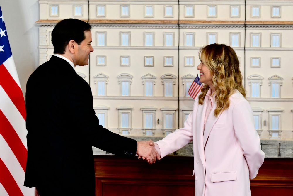 Americký minister zahraničných vecí Marco Rubio na návšteve v Taliansku