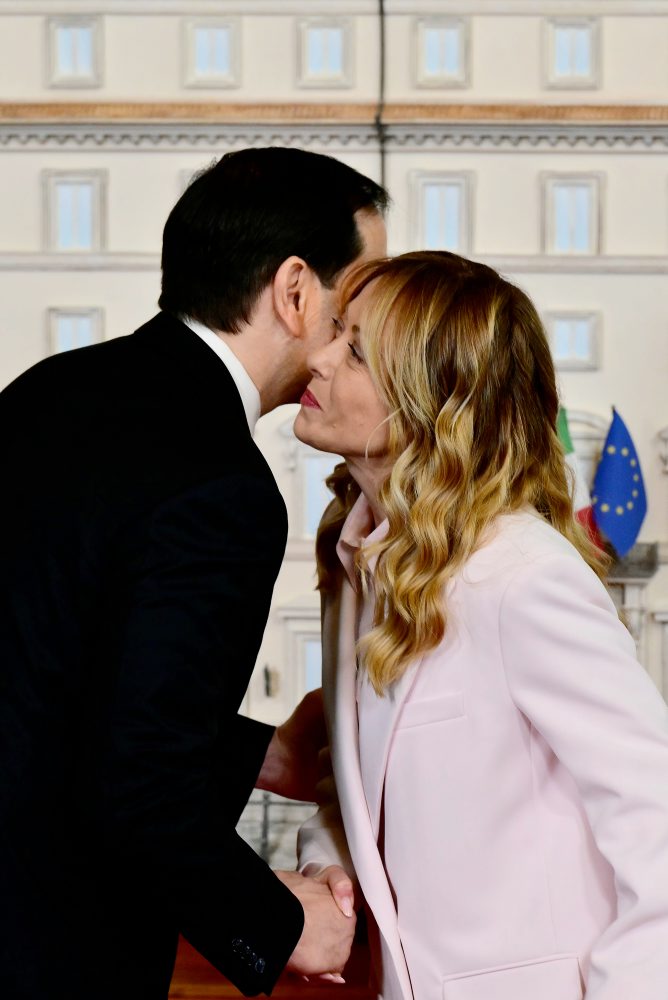 Americký minister zahraničných vecí Marco Rubio na návšteve v Taliansku