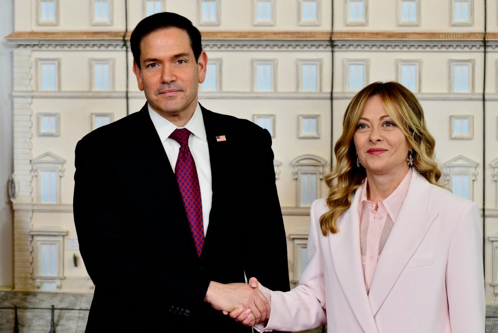 Americký minister zahraničných vecí Marco Rubio na návšteve v Taliansku