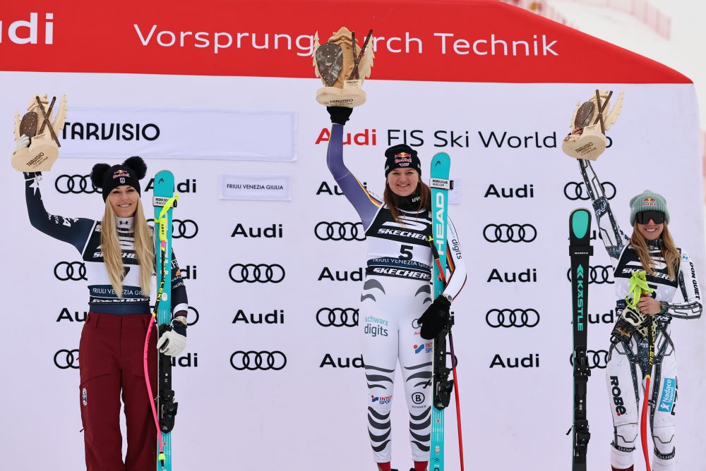 Lyžovanie-SP: Aicherová vyhrala super-G v Tarvisiu pred Vonnovou