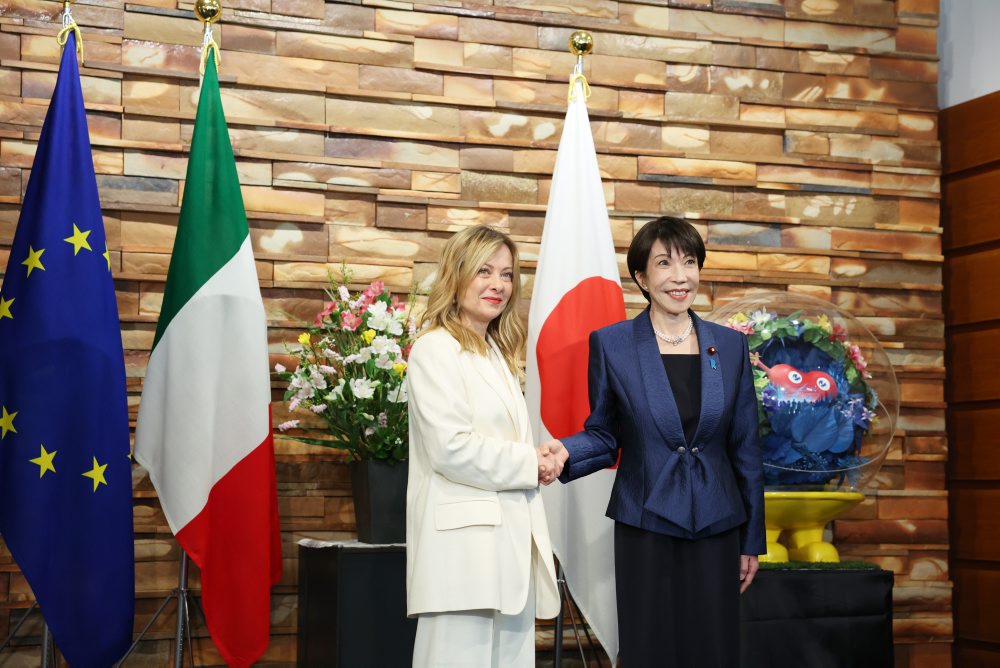 Talianska premiérka Giorgia Meloniová pricestovala na návštevu Japonska