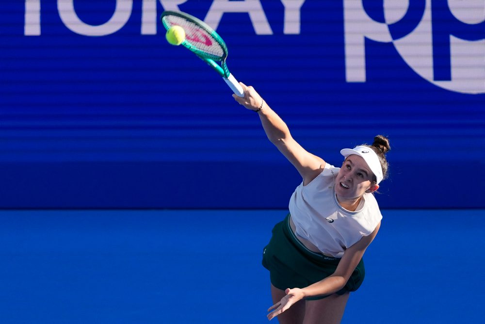 Semifinále dvojhry na turnaji v Tokiu: Mia Pohánková - Diana Šnajderová