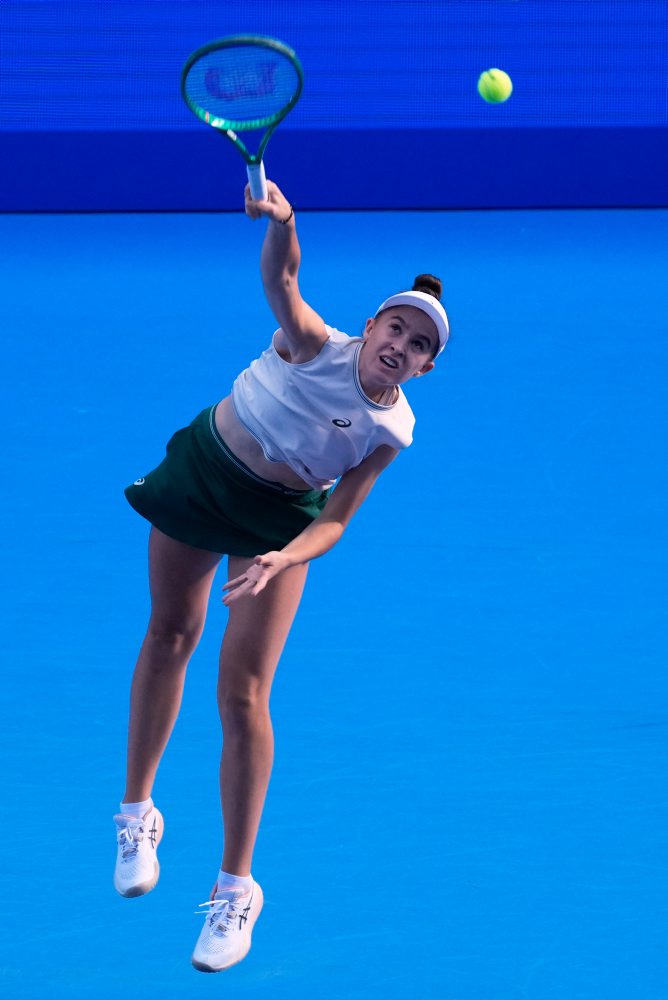 Semifinále dvojhry na turnaji v Tokiu: Mia Pohánková - Diana Šnajderová