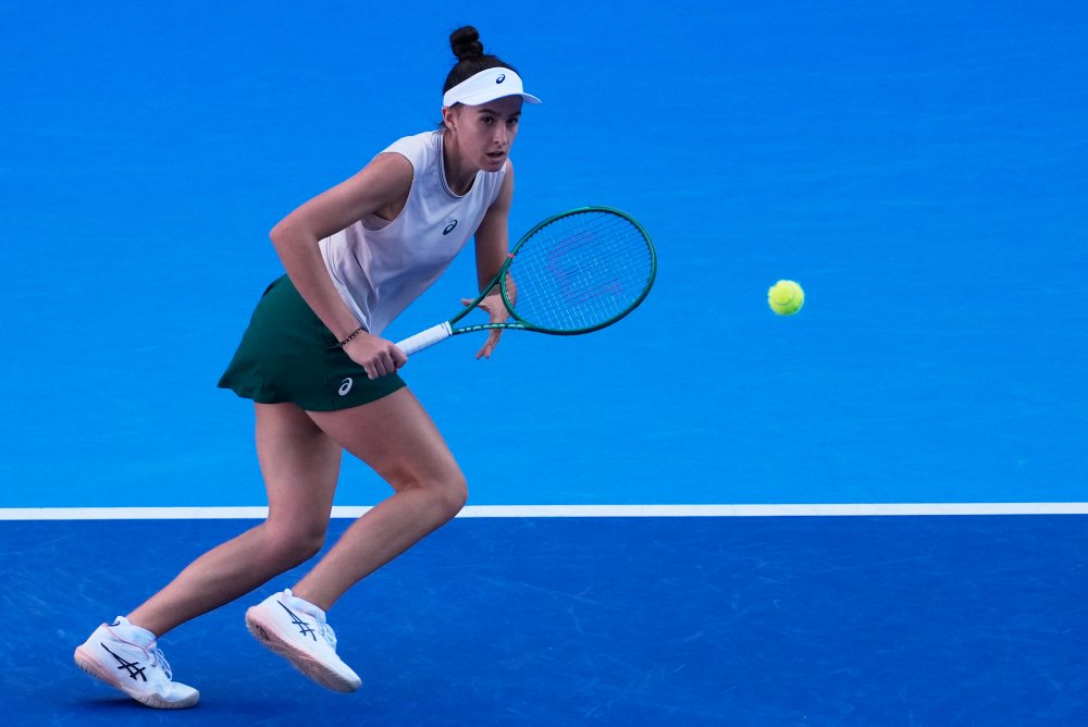 Semifinále dvojhry na turnaji v Tokiu: Mia Pohánková - Diana Šnajderová