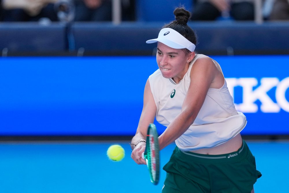 Semifinále dvojhry na turnaji v Tokiu: Mia Pohánková - Diana Šnajderová