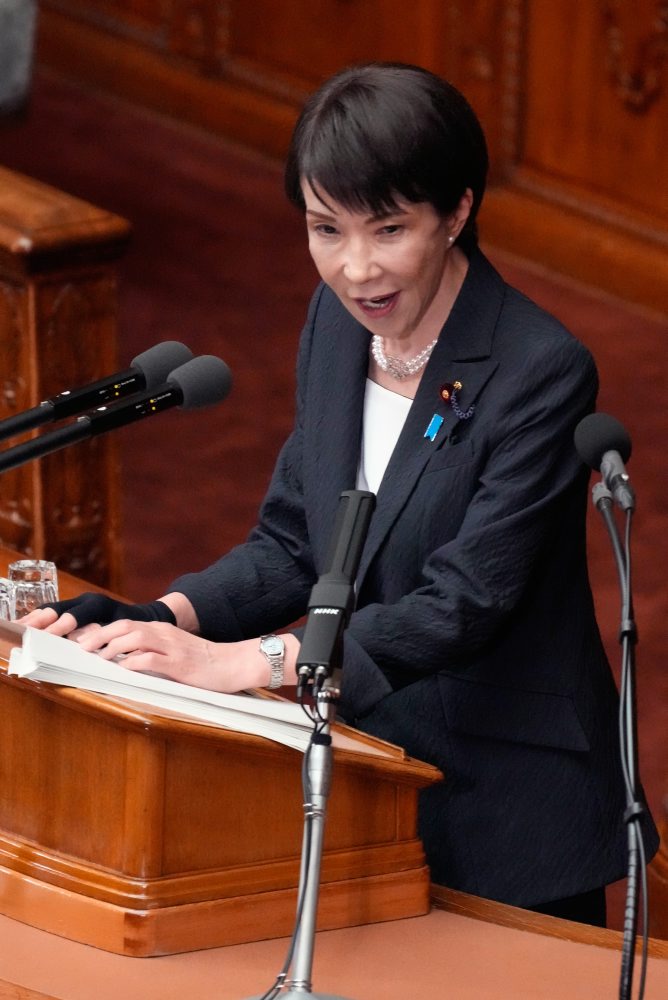 Prejav japonskej premiérky v parlamente