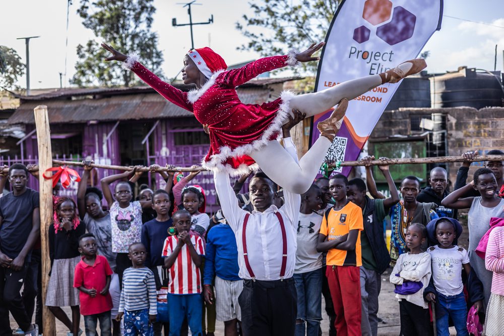 Vianočné baletné podujatie v meste Nairobi
