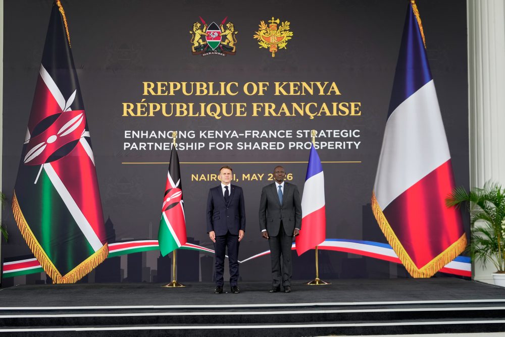 Francúzsky prezident Emmanuel Macron pricestuje na návštevu Kene, v rámci ktorej sa zúčastní na summite Africa Forward 2026.