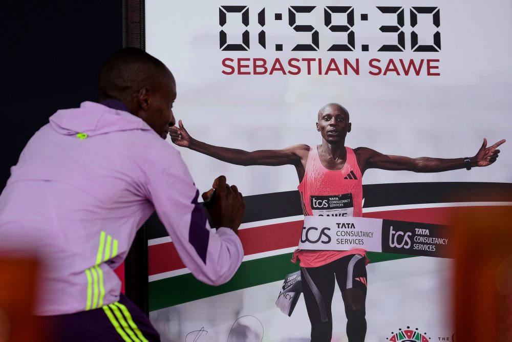 Sabastian Sawe sa stretol s kenským prezidentom 