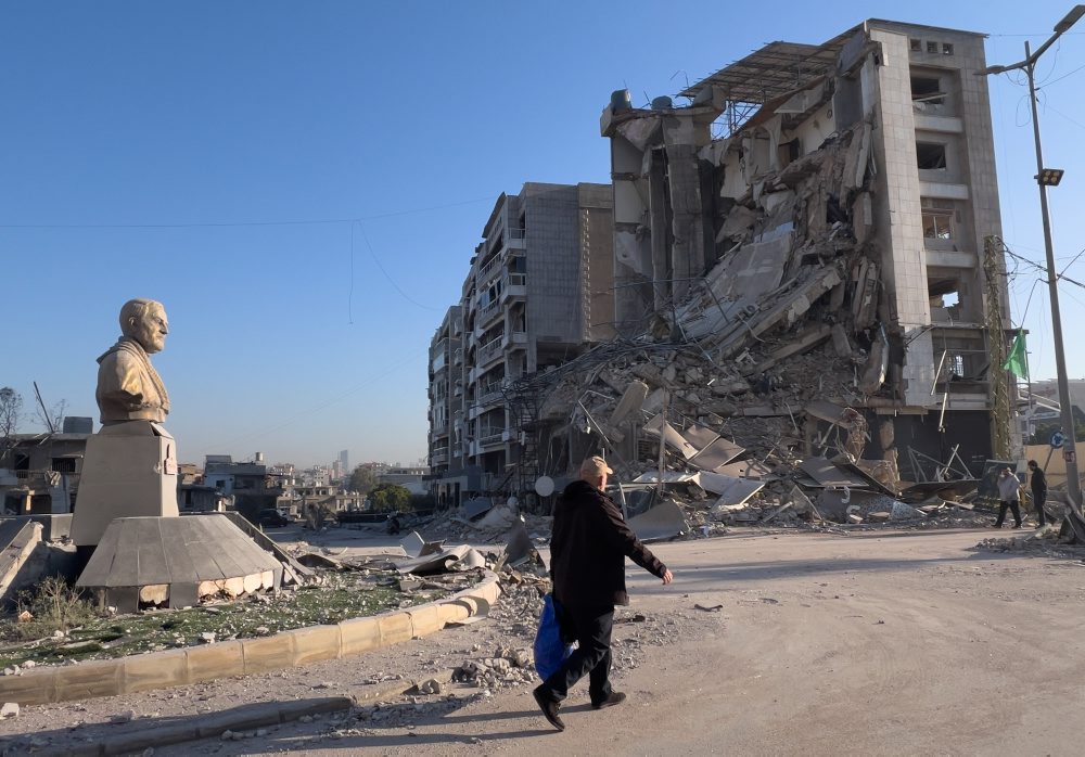 Škody po izraelských leteckých útokoch na južnom predmestí Bejrútu