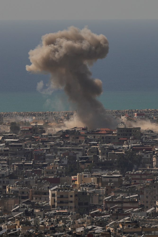 Útok Izraelu na libanonskú metropolu Bejrút 