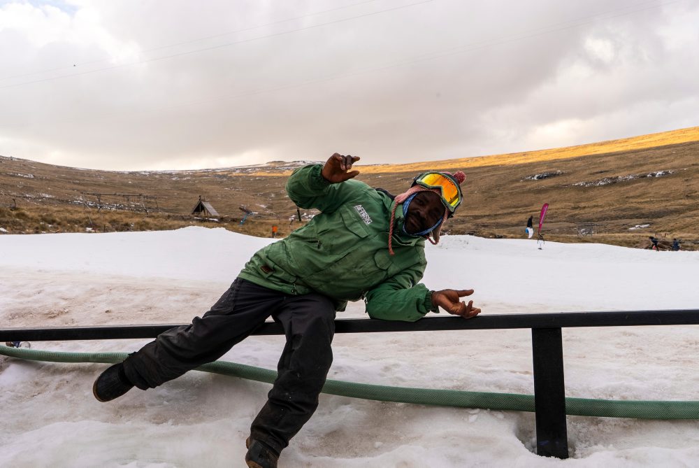 Lyžiarske stredisko v štáte Lesotho na juhu Afriky 