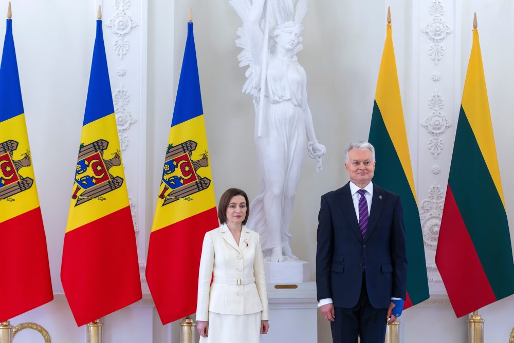 Moldavská prezidentka na návšteve v Litve