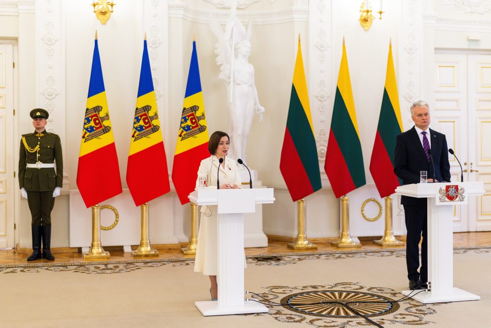 Moldavská prezidentka na návšteve v Litve