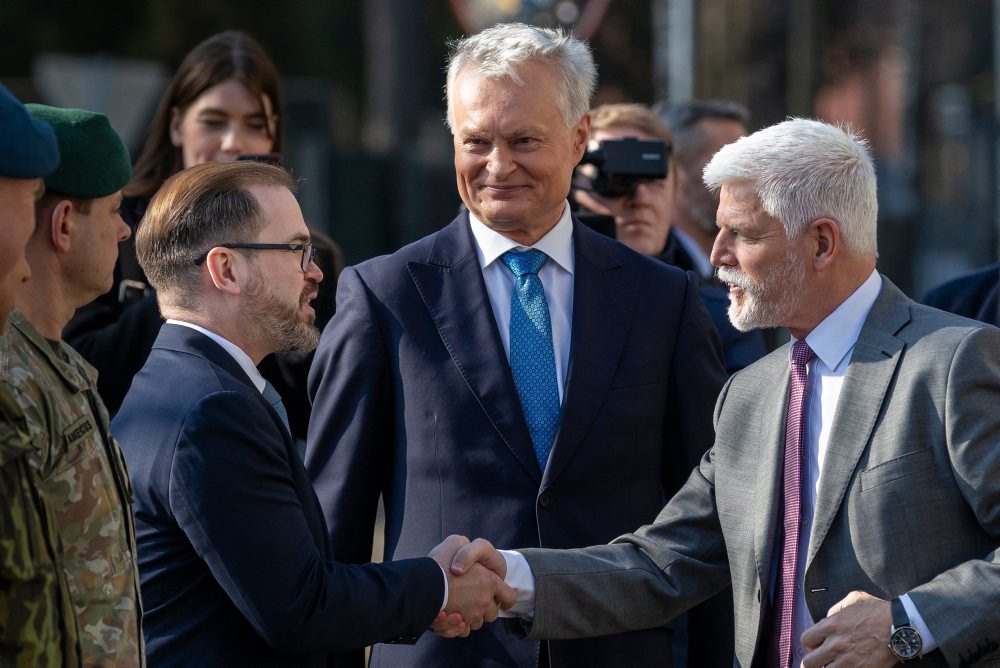 Český prezident Petr Pavel na návšteve Litvy