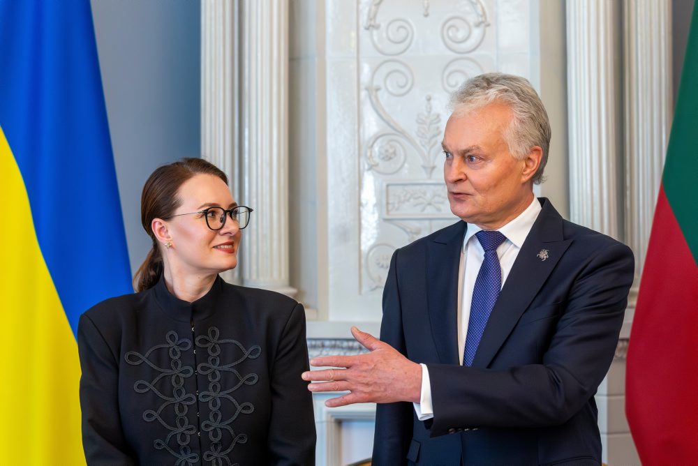 Ukrajinská premiérka Julija Svyrydenková v Litve