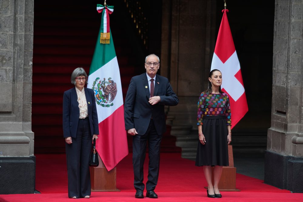 Švajčiarsky prezident Guy Parmelin v Mexiku