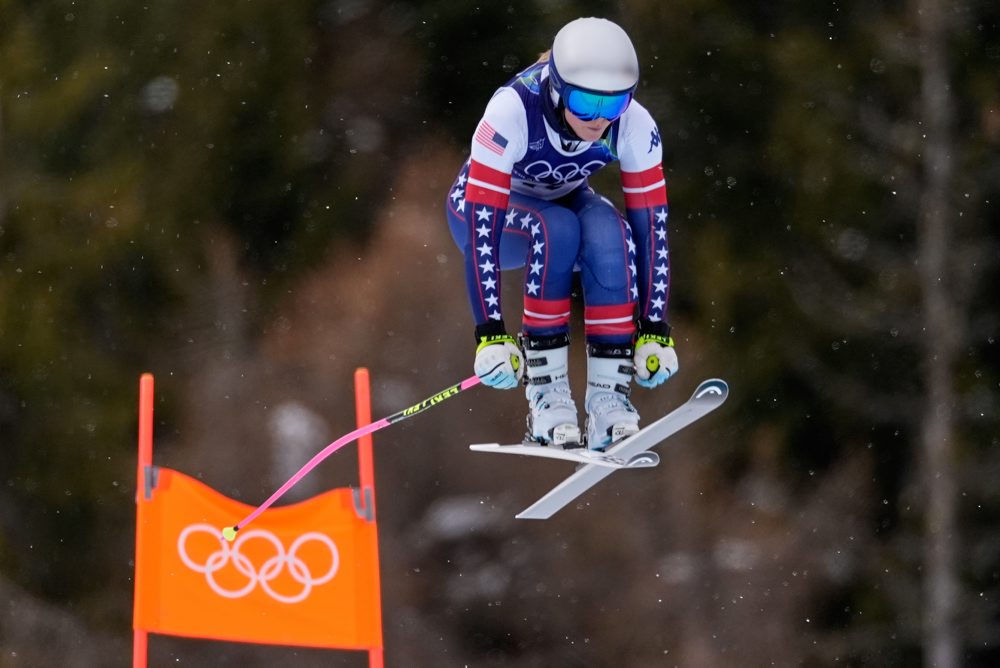 Tréning zjazdu žien na zimných olympijských hrách