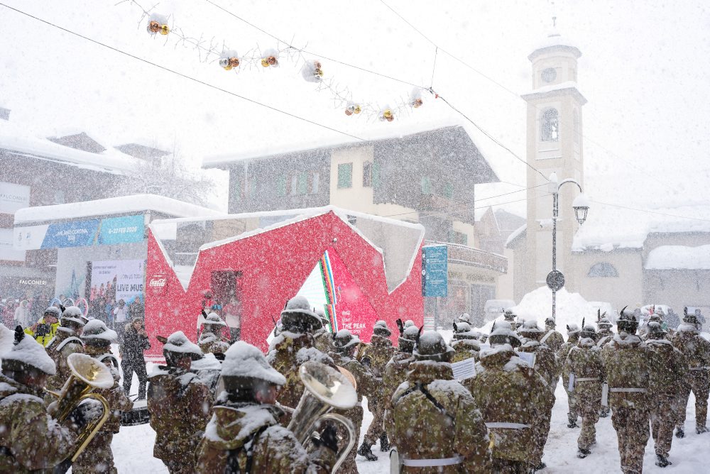 Husté sneženie počas ZOH v Livigne