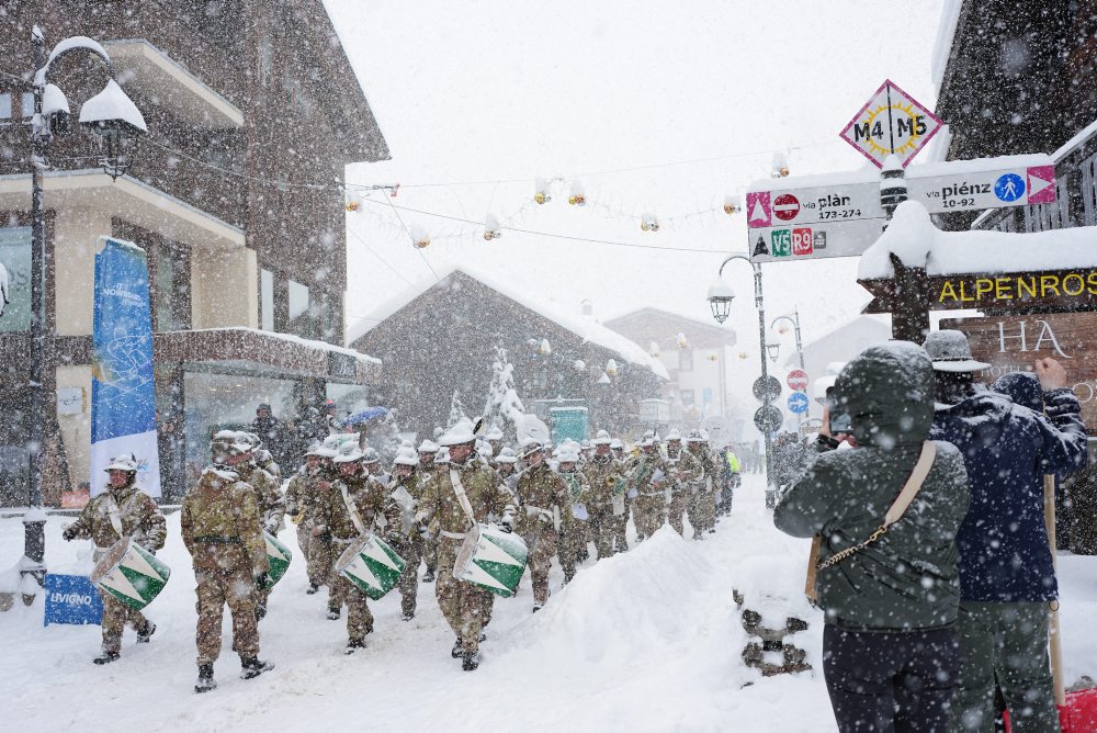 Husté sneženie počas ZOH v Livigne