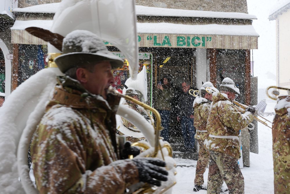 Husté sneženie počas ZOH v Livigne
