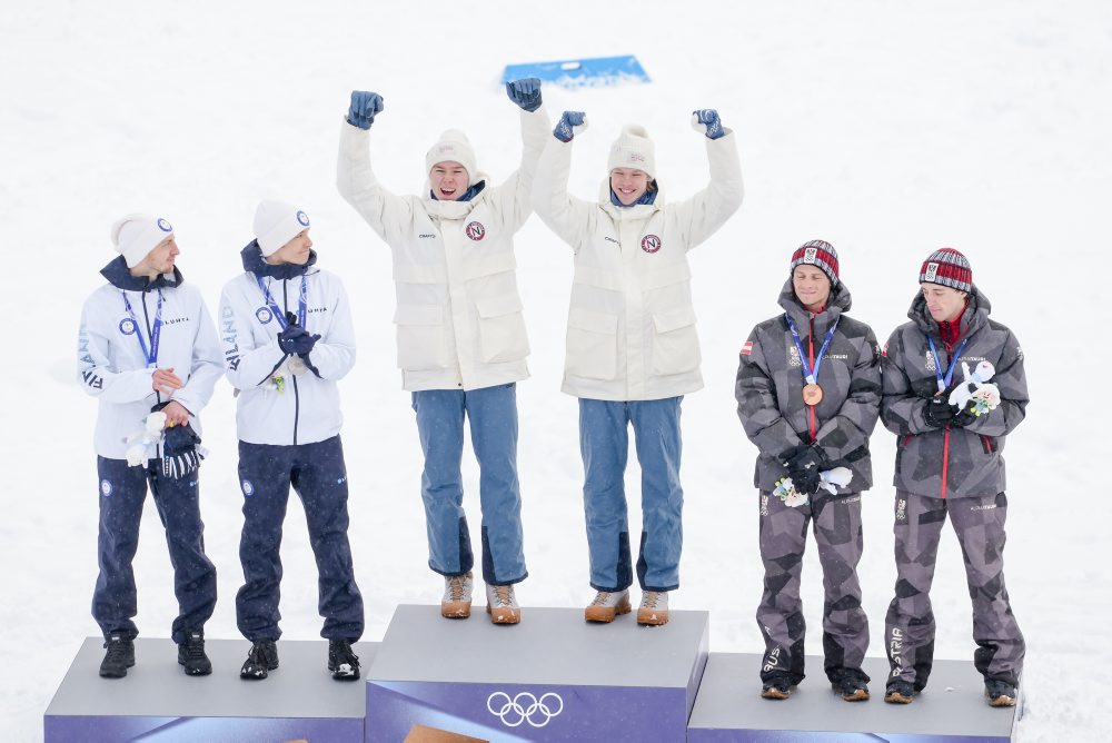 Nóri vyhrali tímový šprint v severskej kombinácii, tretie zlato J. L. Oftebra