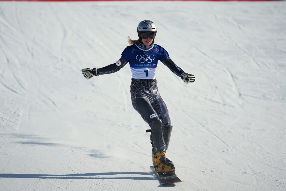 Paralelný obrovský slalom snoubordistiek